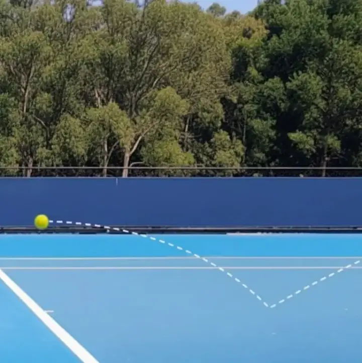 Under-pressurized tennis ball with lower bounce height on court